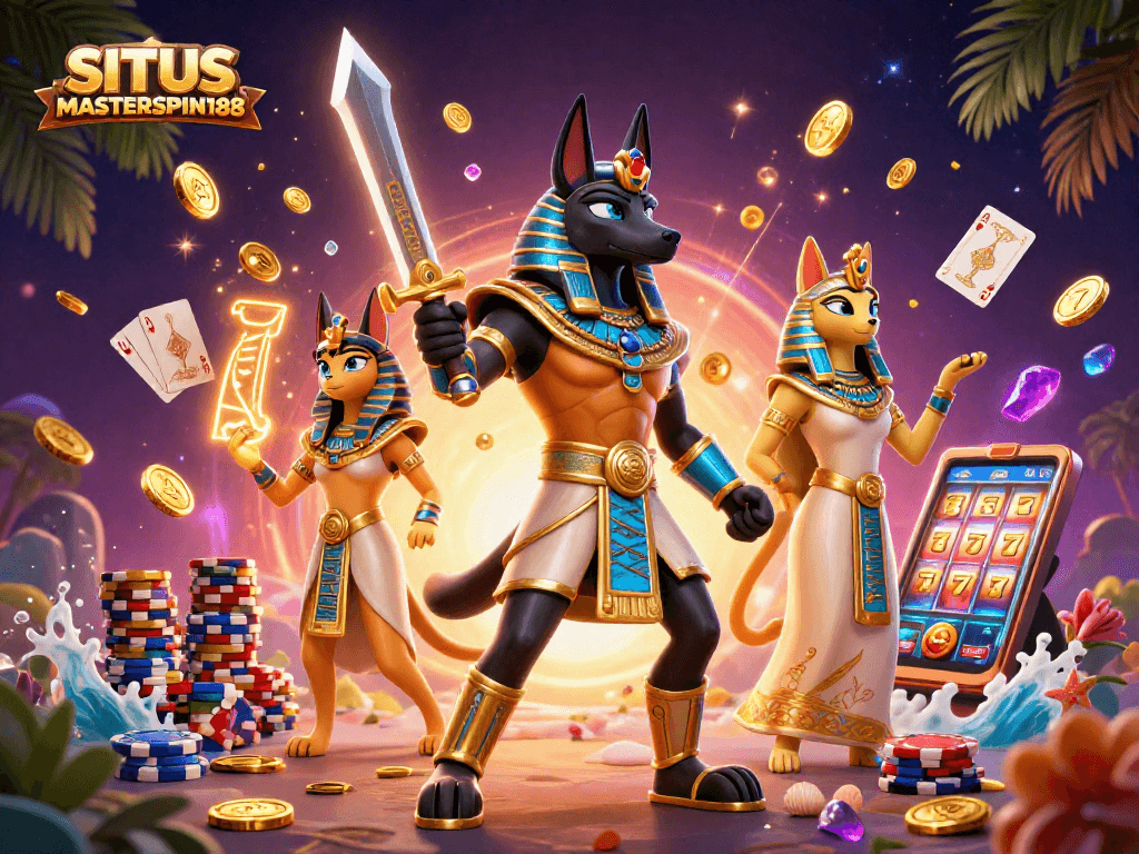 Spin to win at SITUS MASTERSPIN188 with vibrant characters and dynamic casino elements!
