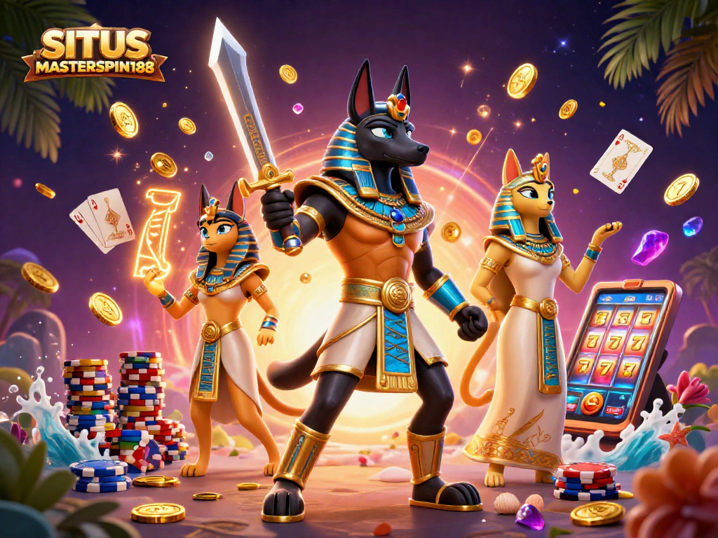 Spin to win at SITUS MASTERSPIN188 with vibrant characters and dynamic casino elements!