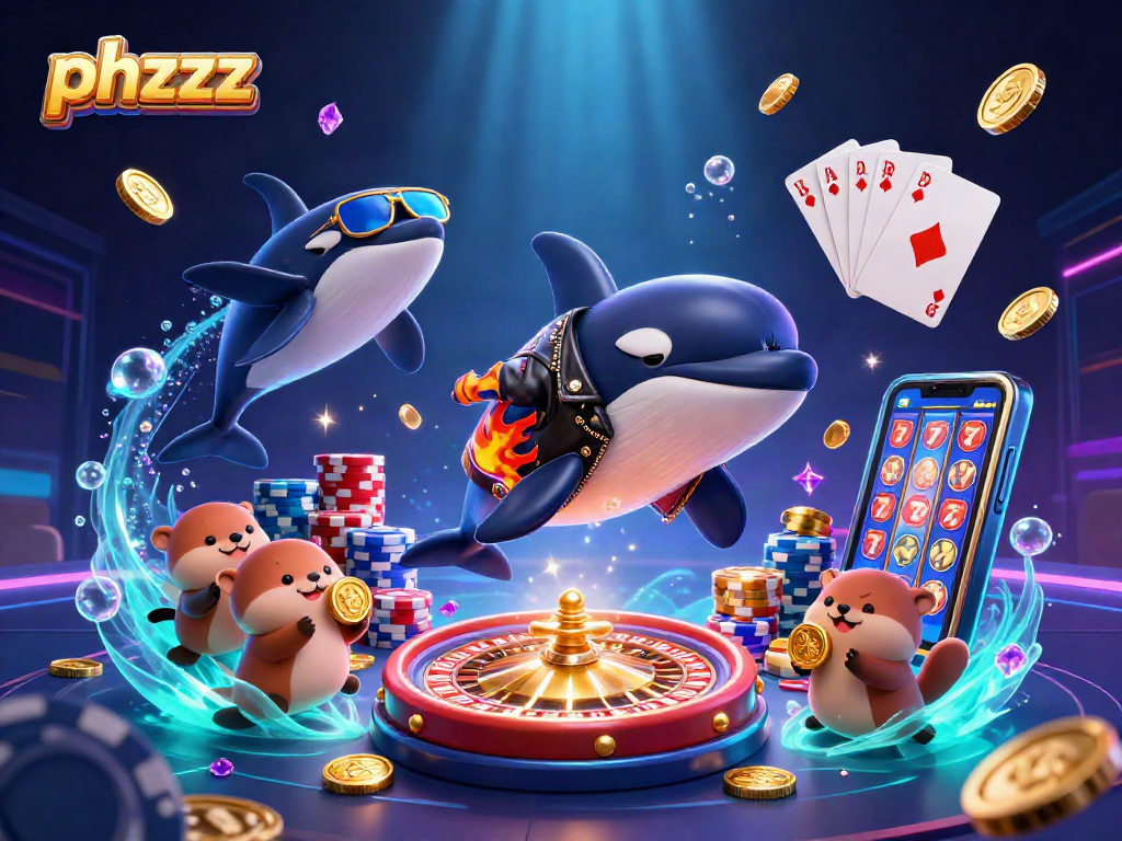 phzzz celebrates vibrant casino fun with orca, stingray, and otters winning big!